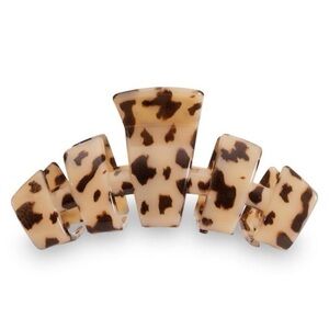 TELETIES Tiny Claw Clip (Blonde Tortoise) brand new!